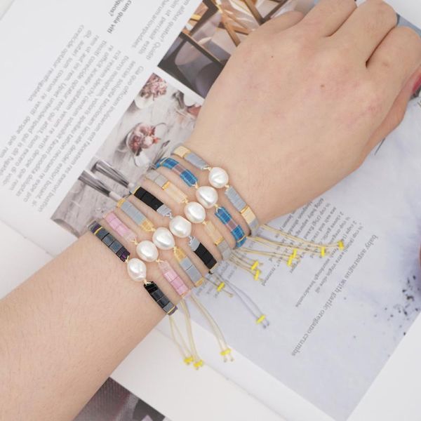 

new 2020 jewellery handmade miyuki ankle pearl bracelets for women friend miyuki bead bracelet boho brecelet women jewelry, Golden;silver