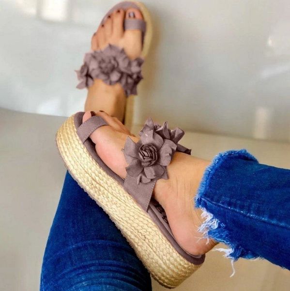 

big size 42 women summer sandals chunky beach shoes woman flower zapatos de mujer ladies shoe bohemia sandalias sapato feminino