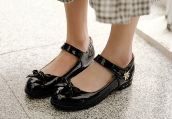 

2019 bowknot women's shoes in spring and autumn with new style low heel round head @58, Black