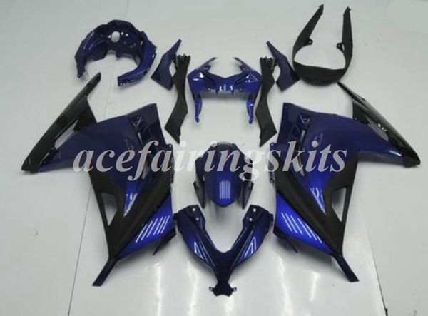 

injection mold new abs motorcycle full fairings set fit for kawasaki ninja 300 ex300 300r 2013 2014 2015 2016 2017 bodywork set deep blue
