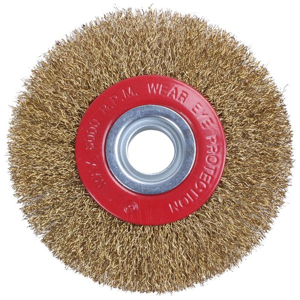 

xd-wire brush wheel for bench grinder polish + reducers adaptor rings,5inch 125mm