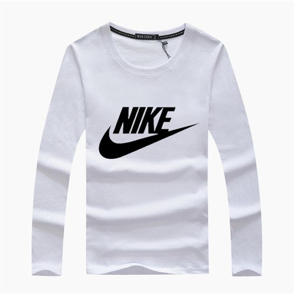 

2019 summer t shirts mens long sleeve tshirt male boys tees casual t-shirt round neck cotton gray black navy, White;black