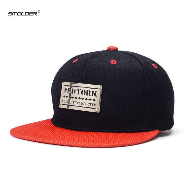

smolder] 2019 new popular hip hop caps men casual fitted mesh baseball cap women snapback hats adjustable, Blue;gray