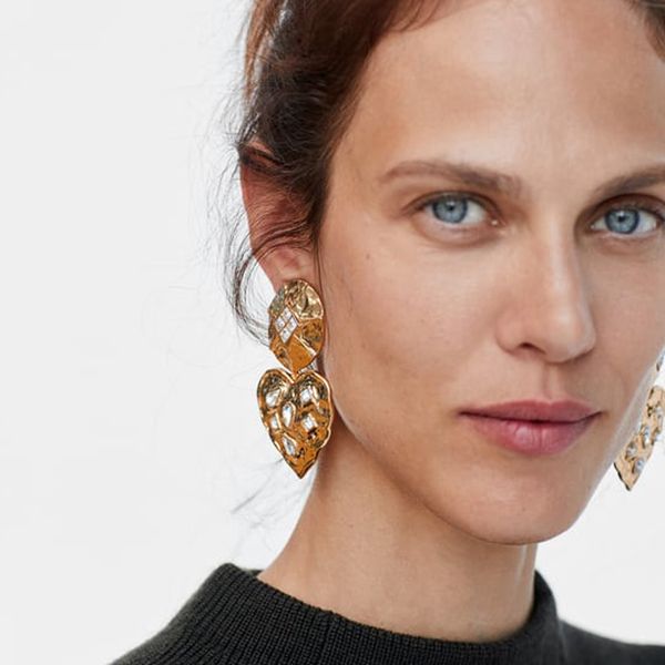 

lady metal heart drop dangle earrings fashion crystal big statement earrings women wedding jewelry sale, Silver