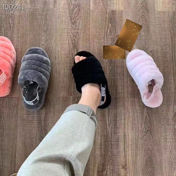 

2019 luxury designer women s shoes australia fluff yeah slide designer furry slides fur slippers casual shoes boots winter explosions