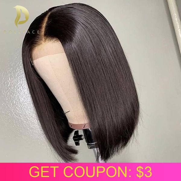 

zui short lace front human hair wigs for black women brazilian remy natural straight afro bob wig 4x4 lace closure preplucked