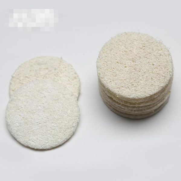

bath brushes, sponges & scrubbers natural loofah facial pads disc makeup remove exfoliating face pad small size luffa loofa lx5915