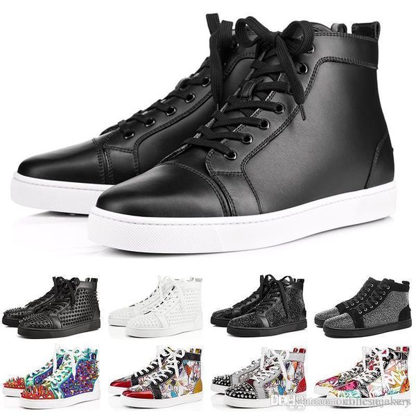 

ace дизайнеры повседневная обувь для мужчин женщин шипованные шипы квартиры кроссовки красное дно любителей вечеринок натуральная кожа мода