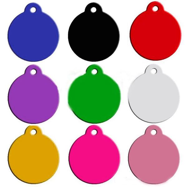 

aluminum alloy blank pet dog id tags anodized surface laser engravable identity tags