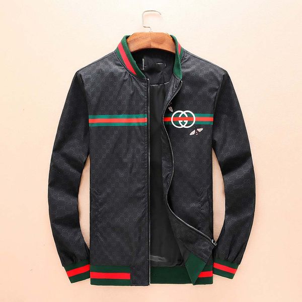 

2019 новый роскошный модный бренд с длинными рукавами печатных куртка мужская повс