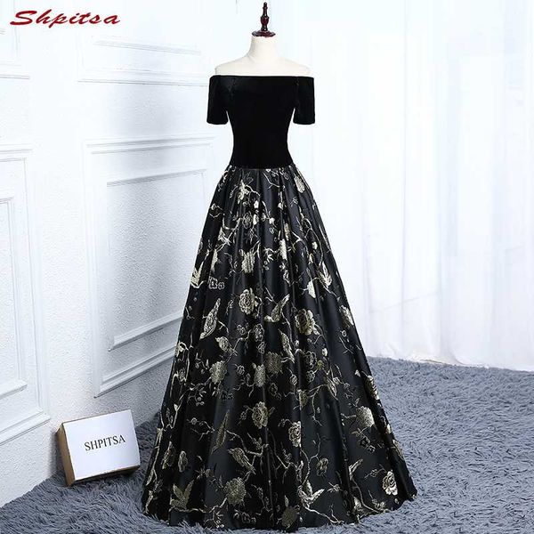 

черный элегантный velvet длинные вечерние платья 2018 партии плюс размер женщины пром платья формальные вечерние платья платья на продажу, White;black