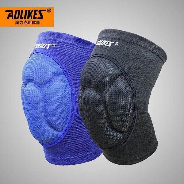 

1pair men women sports safety ski knee pads basketball skating snowboard skiing knee support protection, Black;gray