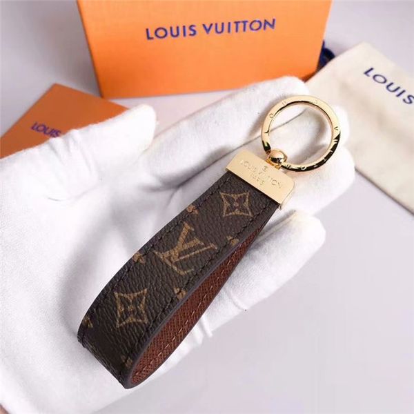 

2020high qualtiy leather luxury 1keychain key ring брелок держатель бренда porte1 клеф подарков мужчины женщины сувениры автомобиля сумка бр, Silver