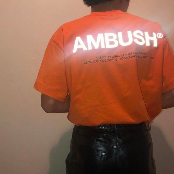 

ambush 19ss casual simple t-shirt fashion outdoor beach sport tee summer street hip hop short sleeve hftttx109, White;black