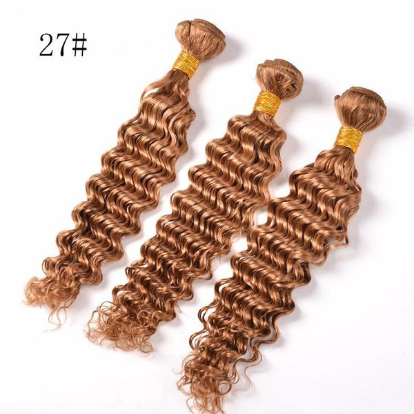 

factory price brazilian hair deep curly color 27 brown black 100 virgin human hair