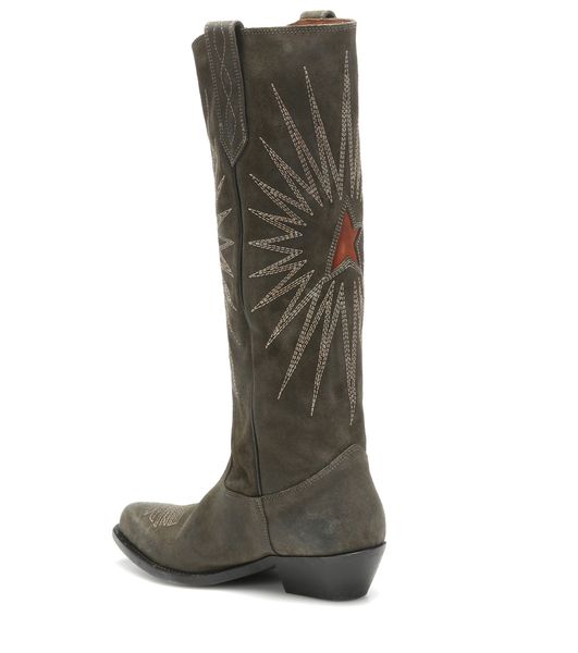 

femininas autumn winte classic knee boots cowhide women round toe boots femininas stovepipe boots, Black