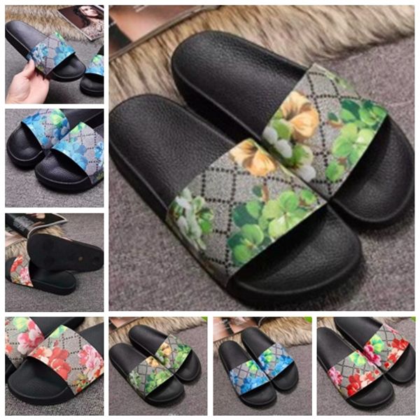 

with box slippers sandals slides casual shoes slippers sandals shoes huaraches flip flops loafers scuffs size:35-45 06, Black