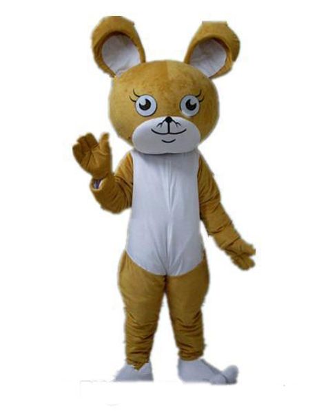 2019 Alta qualità calda la testa di un costume da mascotte di topo marrone per adulto da indossare in vendita