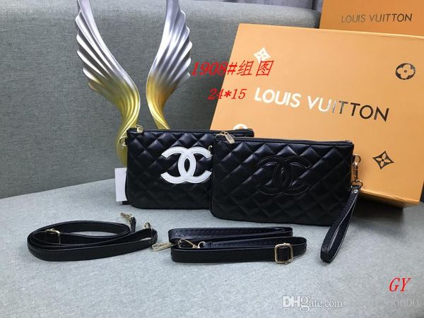 

new fashion women handbags ladies design solid color alphabet embroidery bracelet wallet leather chain bag crossbody bags h0115