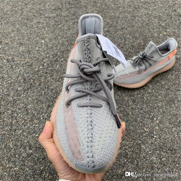 

authentic kanye west 350s v2 clay true form black running shoes mens women sport sneakers zebra cream whtie bred sesame with orignal box