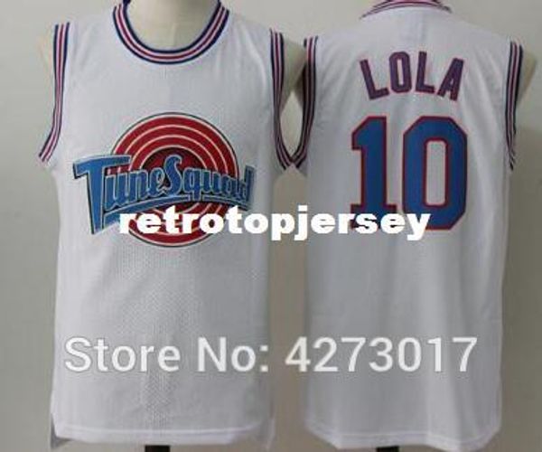 

space jam 10 lola tune squad looney toones баскетбольные майки белый черный ncaa, Black;blue