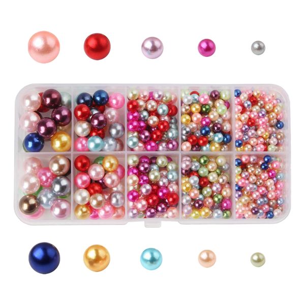 

faux pearl beads round loose spacer beads for diy jewelry making 1000