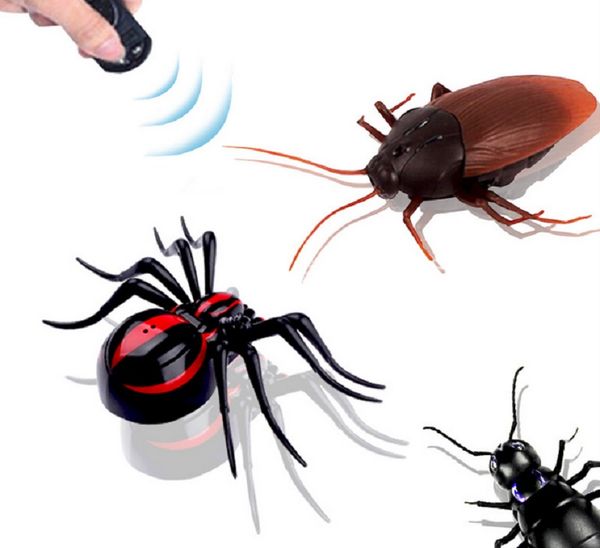 Telecomando Realistico Fake Spider RC Scherzo Giocattoli Insetti Scherzo Trucco spaventoso Controllo a infrarossi (Formica / Ragno / Scarafaggio)