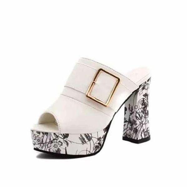

with box woman slippers heels shoe sandals real leather slippers fashion scuffs slippers casual shoes dhl pt539, Black