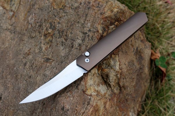 

custom rare kwaiken automatic knives bÃ¶hler m390 blades bronze anodic oxidation 7075 aviation aluminum handle tactical pocket knife edc tool