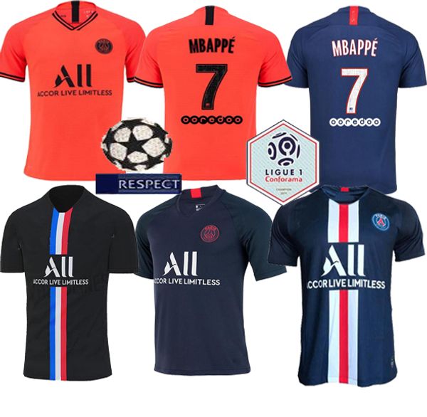 

maillots de football 19 20 psg soccer jersey 2019 2020 paris mbappe icardi marquinhos jersey camisetas de futbol shirt, Black;yellow