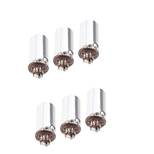 

6x 9pin vacuum tube socket w/ aluminum for 12ax7 12au7 e88cc 6922 6n1