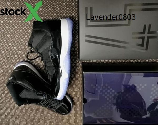 

concord bred 11 win like 96 ice blue space jam 11 midnight navy blue gym red 11s with box basketball shoes ing, Black