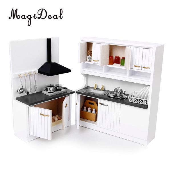

magideal 1set 1/12 scale dollhouse миниатюрные деревянная мебель кухонные аксессуары жизнь сцена украшения притворитесь play модель игрушки