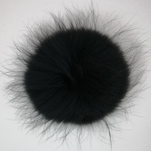 

attractive cute fashionable accessories long hair any colors raccoon fur pompom balls for winter knit beanie smart pompoms, Silver