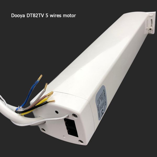 

110v-240v 5 wires silent motorized curtain track, smart home used motorized curtain, curtain motor dt82tv work normal switch