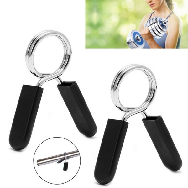 

pair 25/28/30/50mm gym weight bar dumbbell lock standard barbell spring collar clamp clips weight lifting training accessories