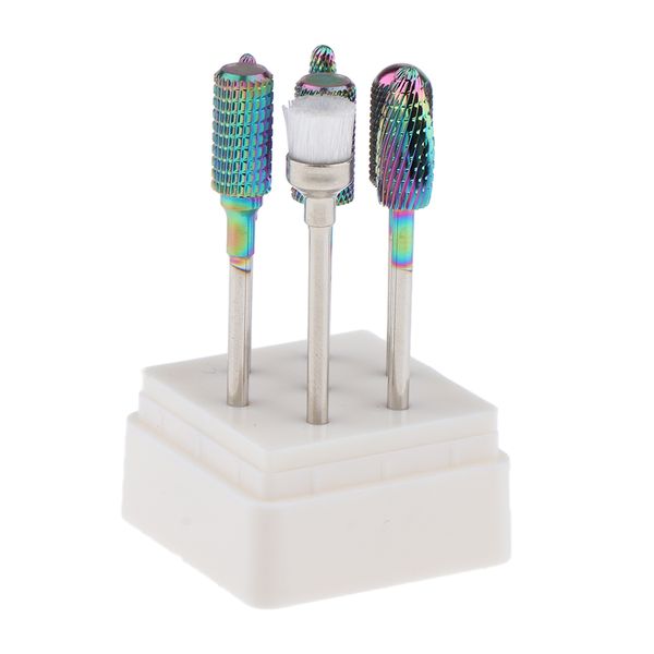 

8pcs/set alloy small barrel head nail drill bits set nail tips grinding head