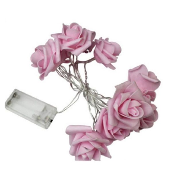 

decorative flowers & wreaths creative 10 led simulation rose light string christmas lights holiday wedding decoration flower