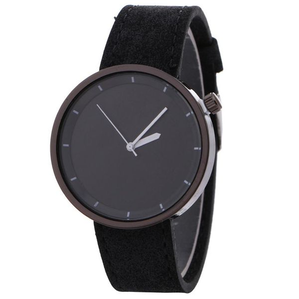 

lintimes women men couple watches fashion casual denim watch band large dial watch for female male lovers, Slivery;brown