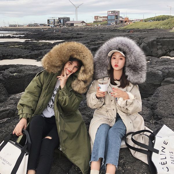 

waitmore cotton coat dongdaemun over-the-knee 2019 new style slimming workwear coat sense of design women's non-mainstream autum, Blue;black