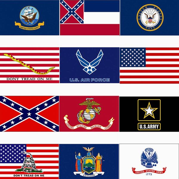 

3x5ft usa flag mississippi state flag confederate flags 90*150cm u.s. army banner airforce marine corp navy banner hha1422