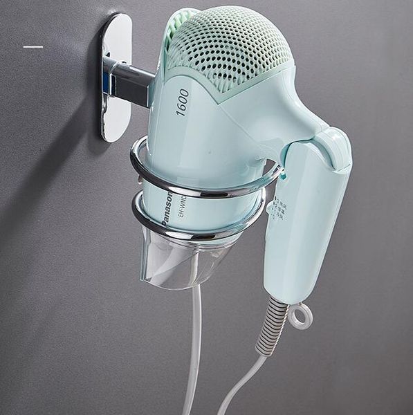 

stainless steel blower rack aluminium alloy hair dryer bathroom commodity shelf holder wall mounted fa2984
