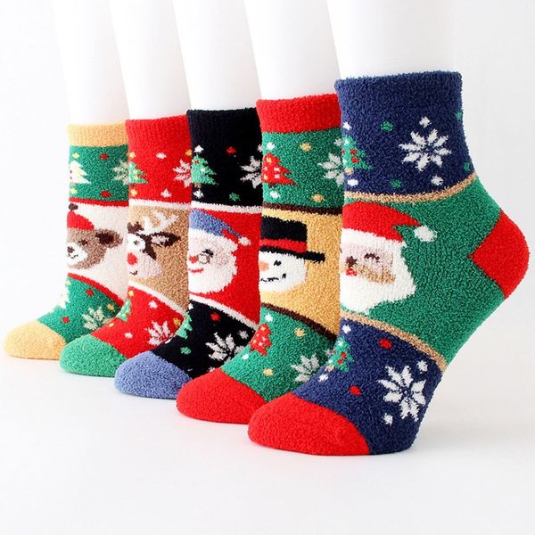 

thick coral velvet christmas stockings