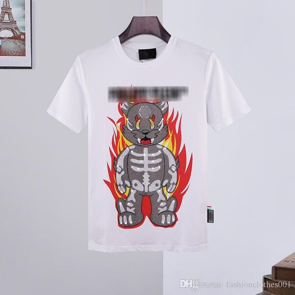 

mens designer t shirts mens skull t-shirt printing t shirt tees jersey crossbody bag phillip plain phillip plain pp yy51, Black;brown