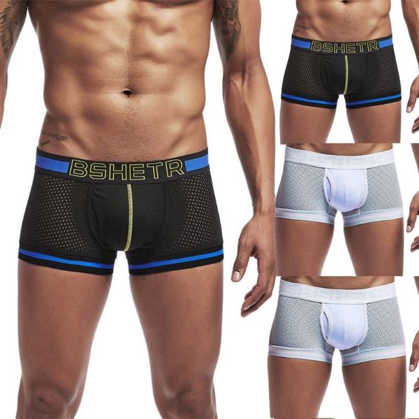 

men's low waist briefs pure cotton pure color ventilation underwear male underwear panties 2020 cueca masculina, Black;white
