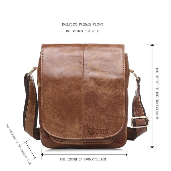 New Arrival Genuine Leather Man Bag Cowhide Leather Crossbody Bags
