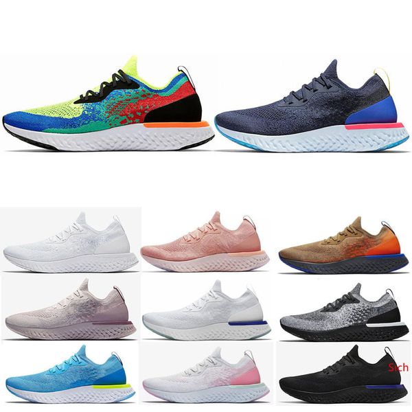 

men women react knit running shoes designer belgium blue glow mowabb all black white women sports mens breathable sneakers trainers