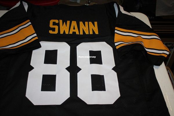 

retro custom #88 lynn swann mitchell & ness jersey stitching men's football jerseys college ncaa, Black;red