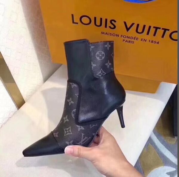 

2019 women luxury boots luxury casual shoes low leather sneakers stripes shoe walking sports trainers 35-40, Black