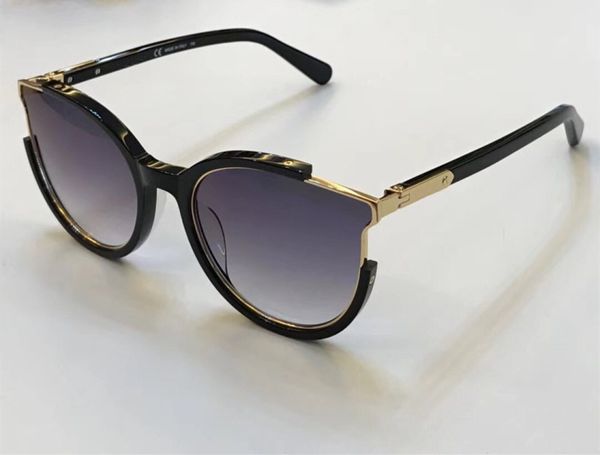 

luxury 165 sunglasses for women design fashion sunglasses uv protection coating mirror lens sf165 oval full frame come with case, White;black